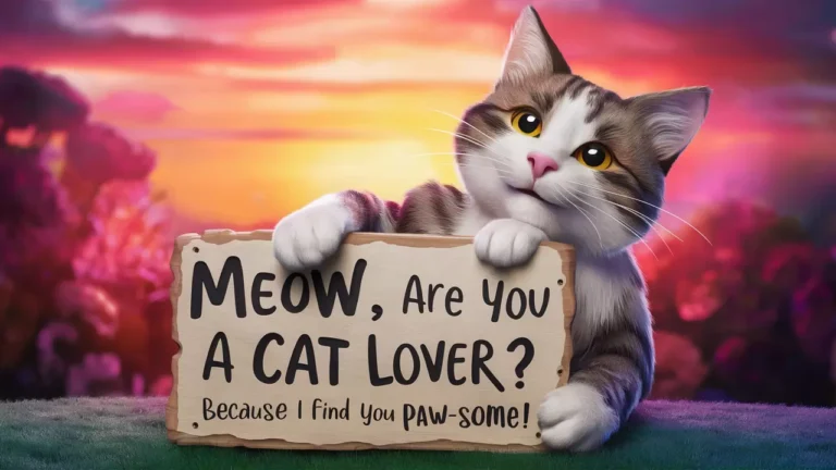 Flirty and Funny Cat Pick Up Lines for Animal Lovers