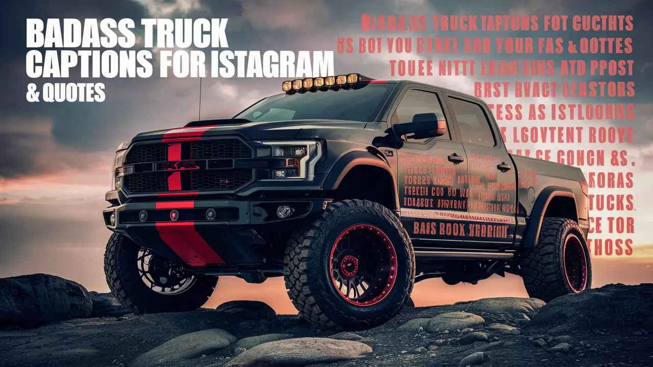 Badass Truck Captions For Instagram & Quotes