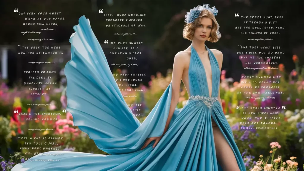  Captivating Blue Dress Quotes for Stunning Photos