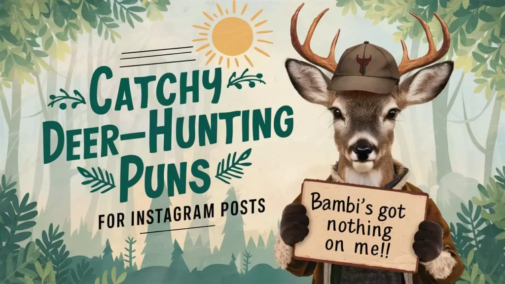  Catchy Deer Hunting Puns for Instagram Posts