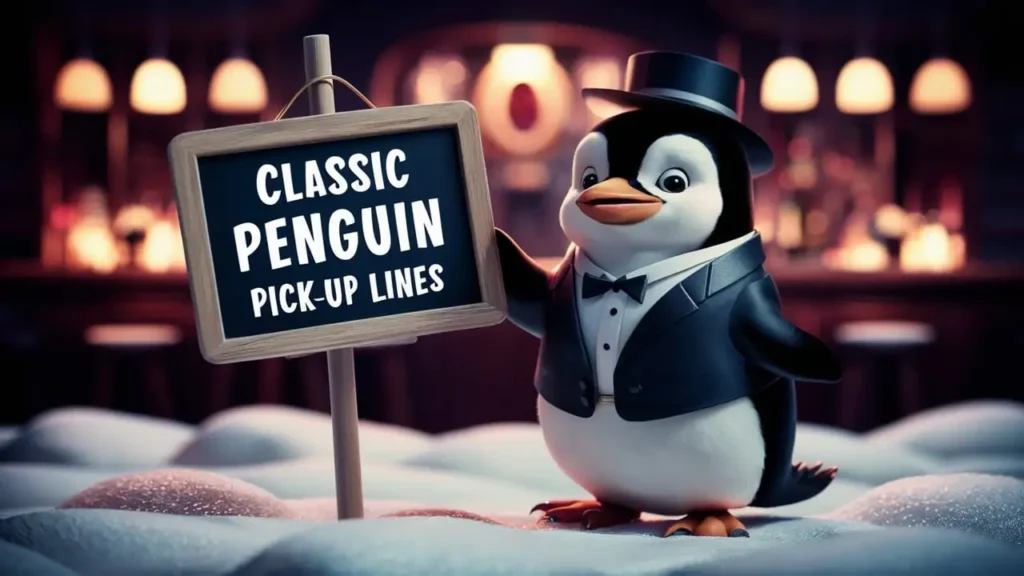 Classic Penguin Pick Up Lines