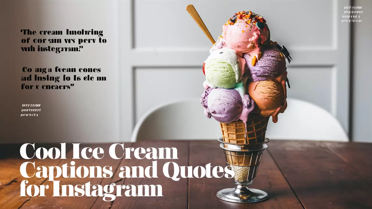 Cool Ice Cream Captions And Quotes For Instagram