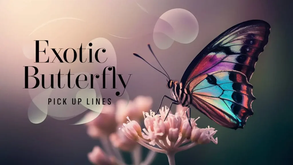 Foreign Butterfly Pick Up Lines