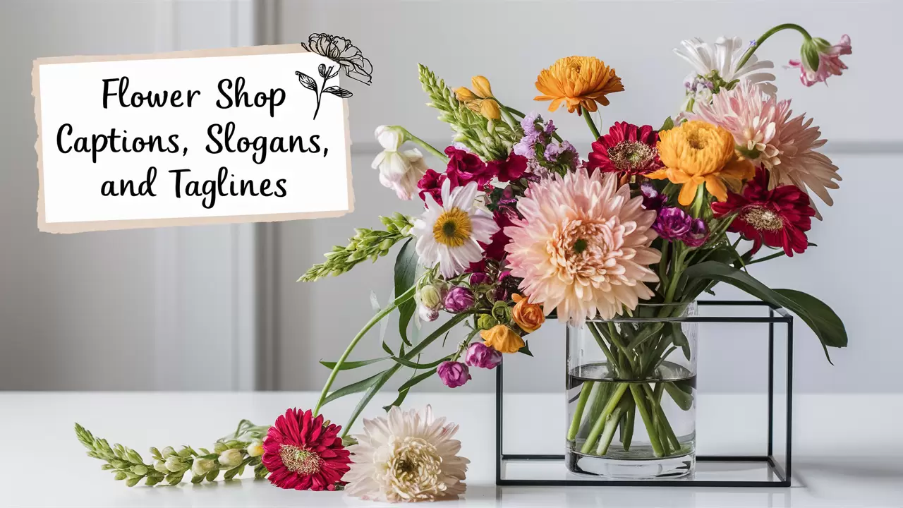 600+ Flower Shop Captions, Slogans, and Taglines