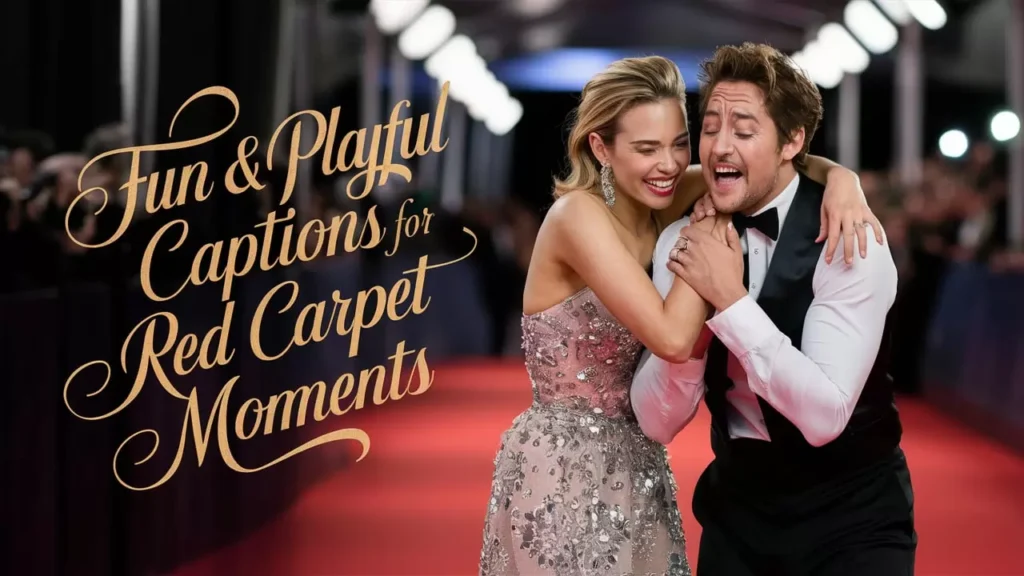 Fun & Playful Captions for Red Carpet Moments