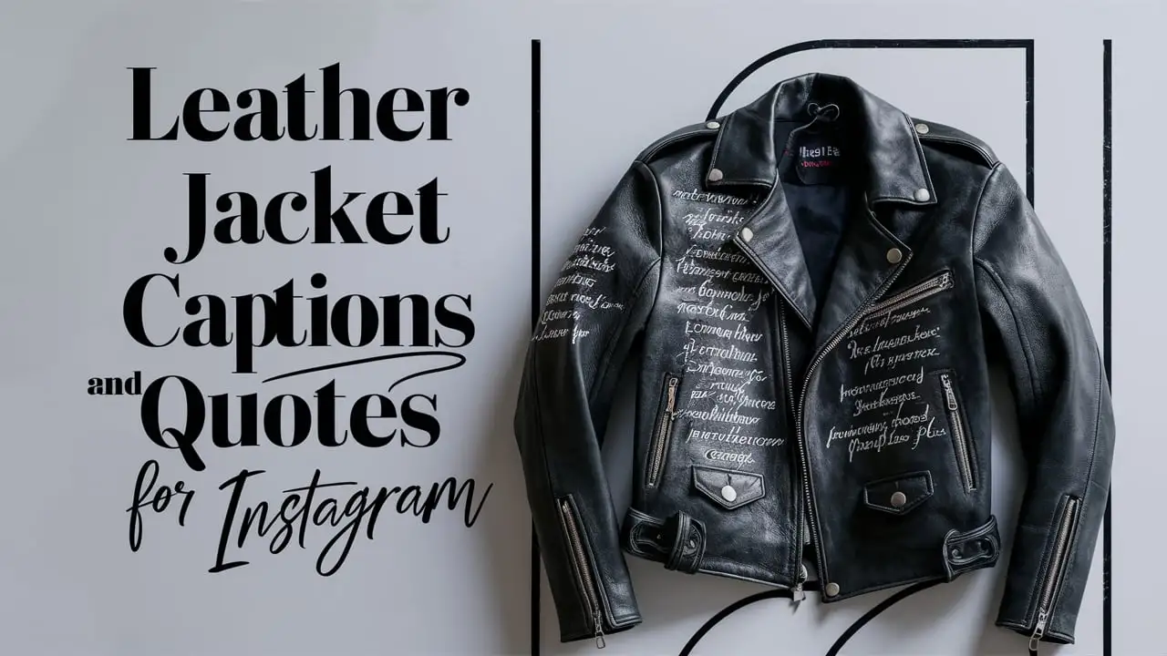 Leather Jacket Captions and Quotes for Instagram