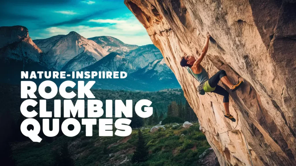 Nature-Inspired Rock Climbing Quotes