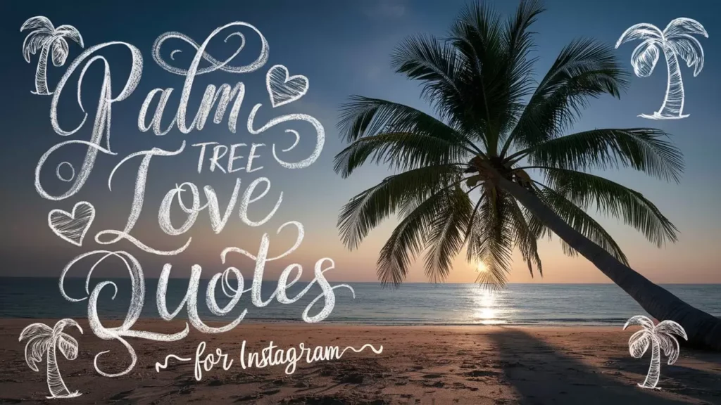 Palm Tree Love Quotes for Instagram