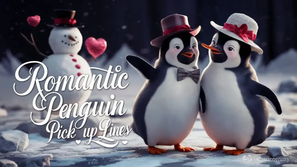 Romantic Penguin Pick Up Lines