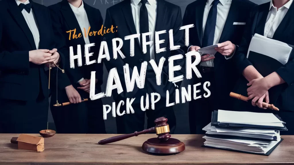 The Verdict: Heartfelt Lawyer Pick Up Lines