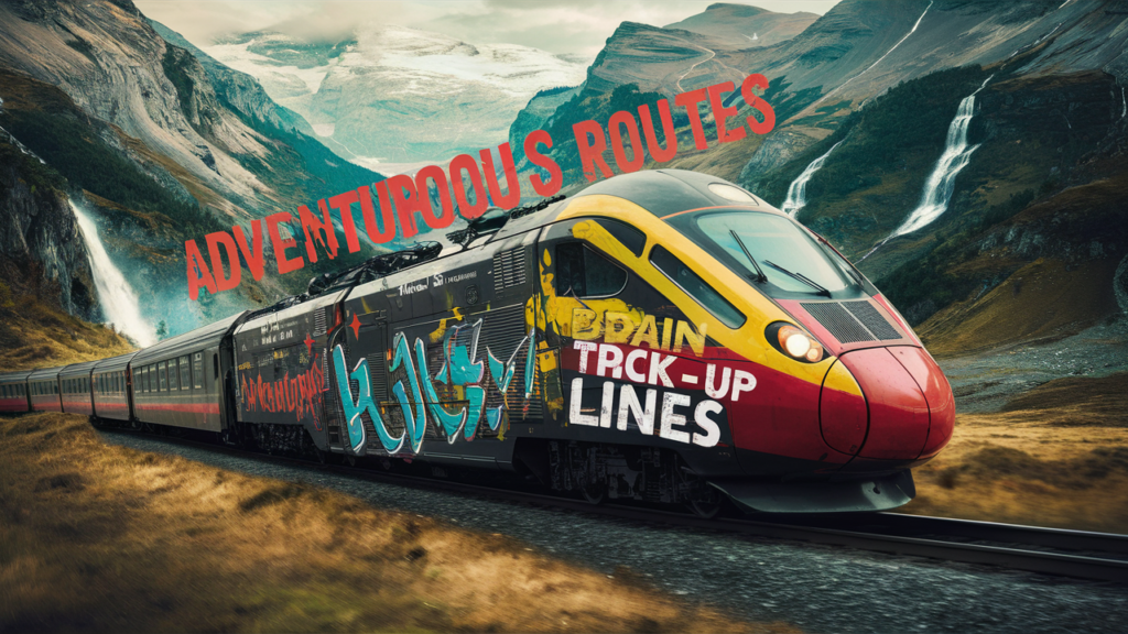 Adventurous Routes-Bold Train Pick-Up Lines