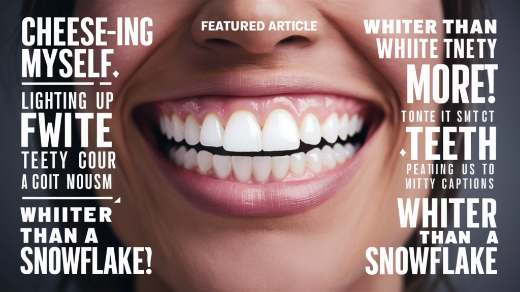 Funny Teeth Whitening Captions 