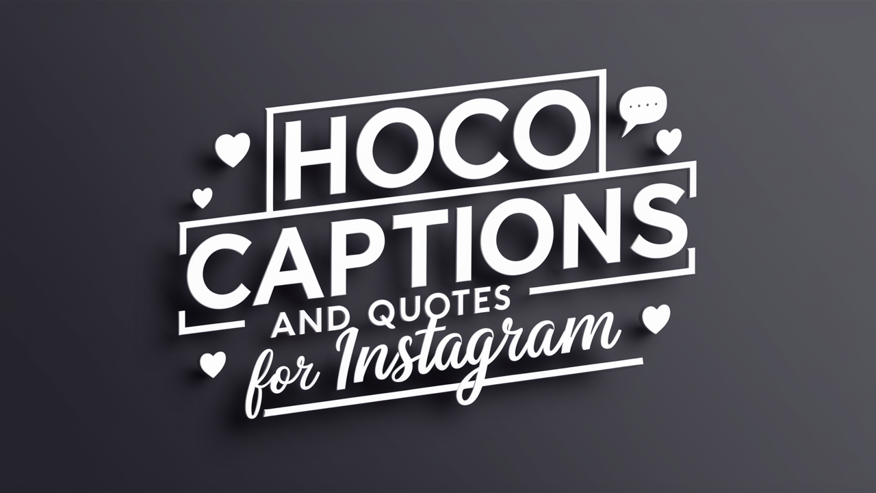 Hoco Captions and Quotes for Instagram