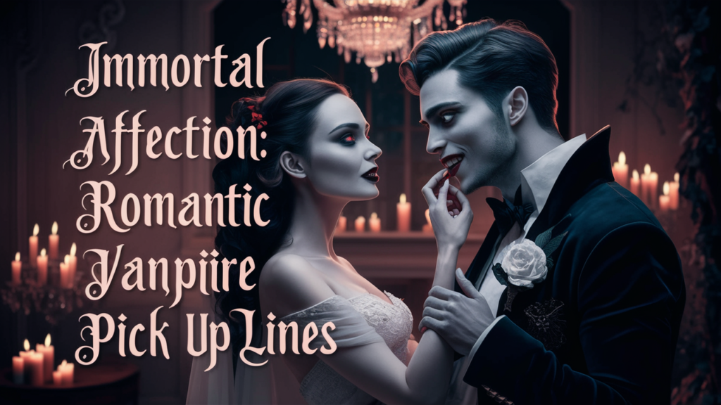 Immortal Affection: Romantic Vampire Pick Up Lines