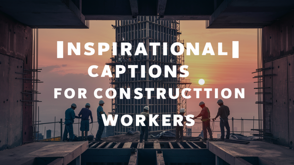 Inspirational Captions for Construction Workers