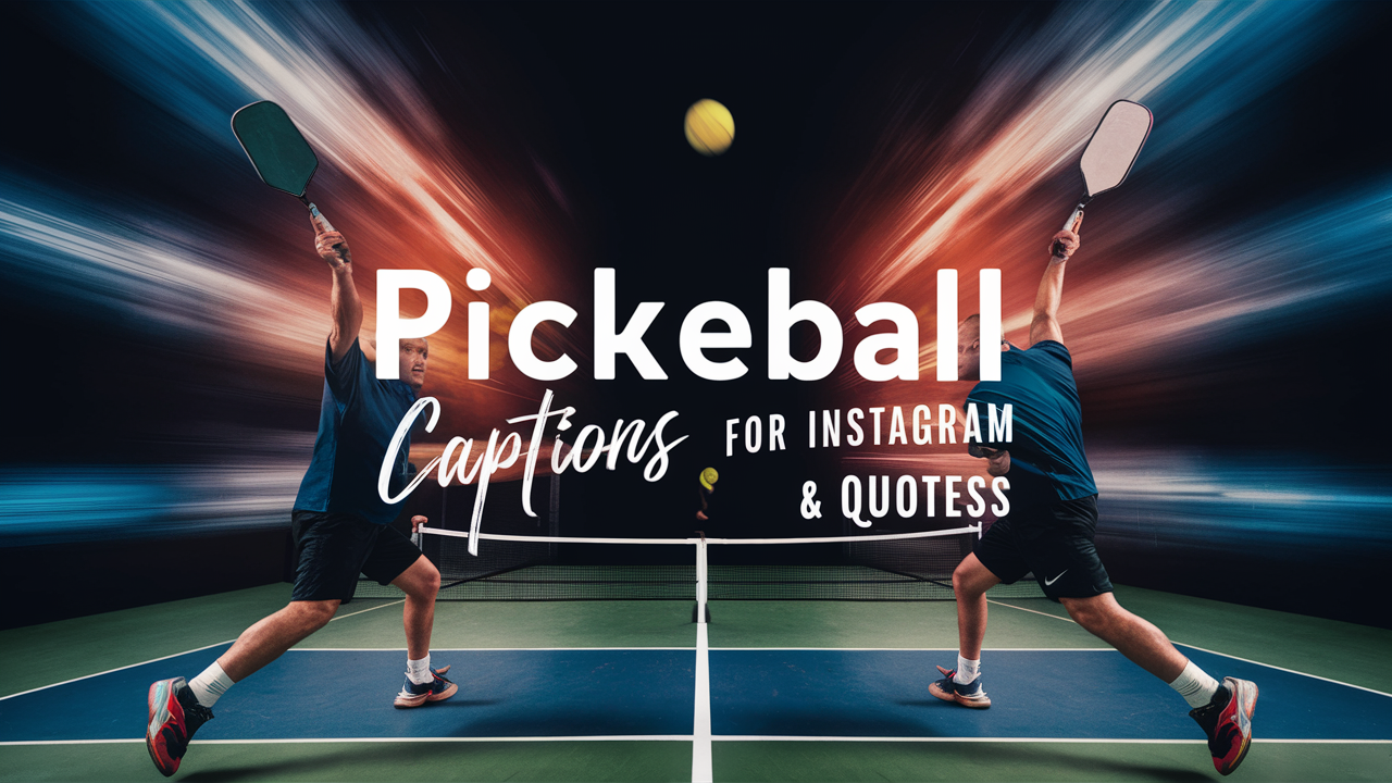 Pickleball Captions for Instagram & Quotes