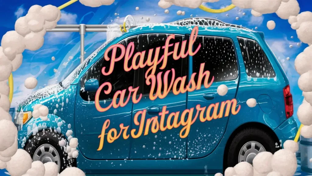 Playful Car Wash Captions for Instagram