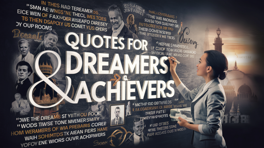 Quotes for Dreamers & Achievers