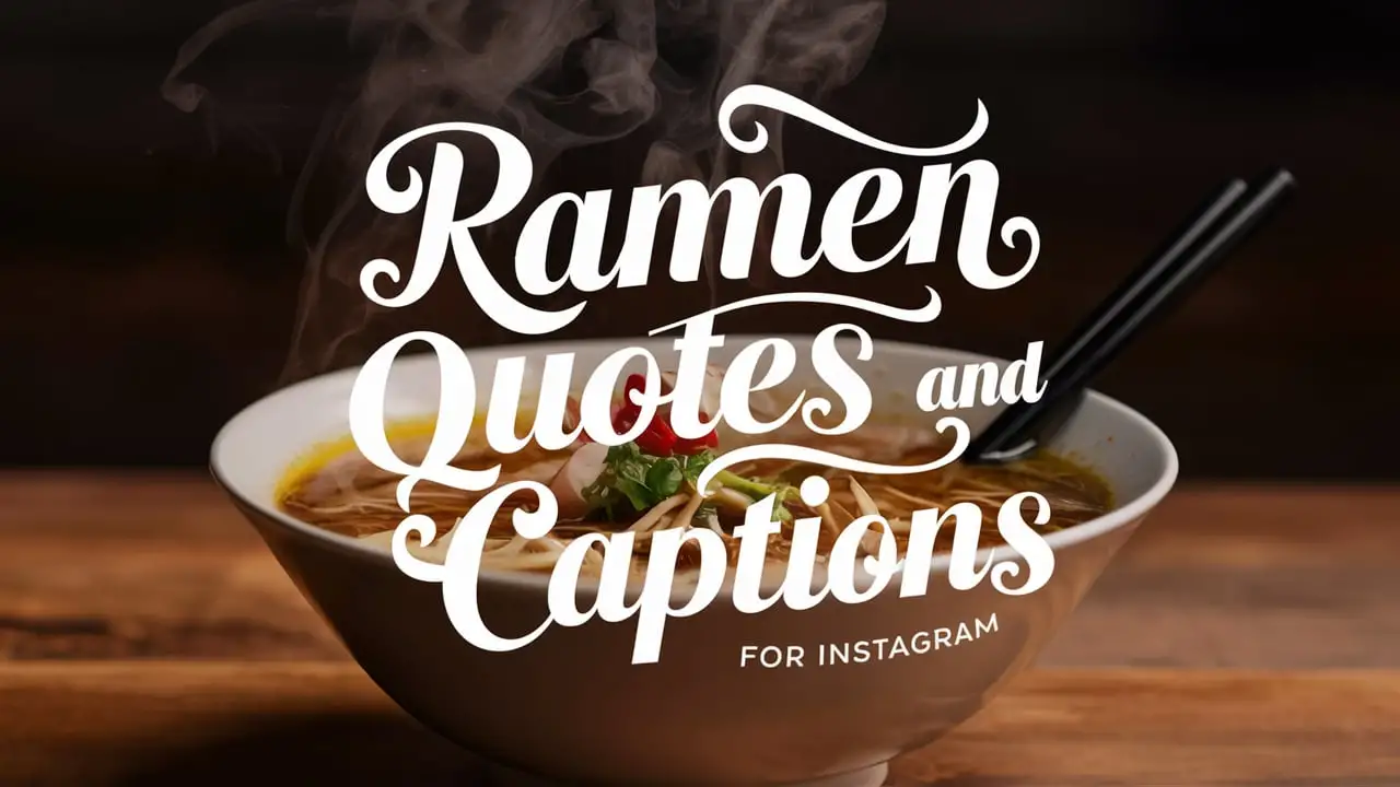 Ramen Quotes and Captions For Instagram