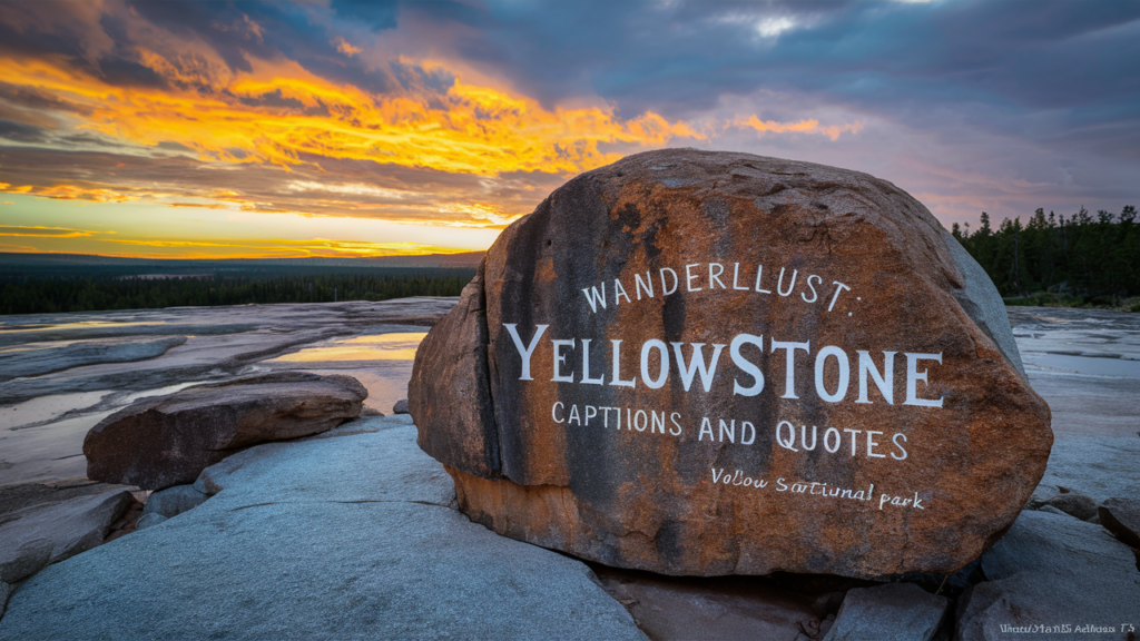 Wanderlust: Yellowstone Captions and Quotes