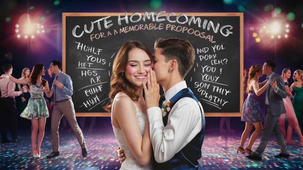 Cute Homecoming Pick-Up Lines for a Memorable Proposal