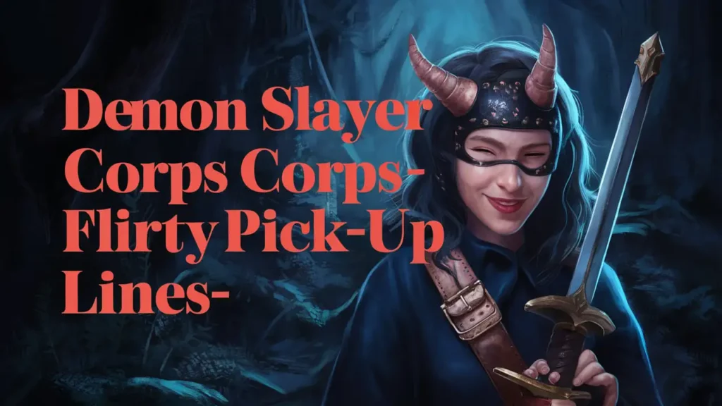 Demon Slayer Corps 🛡️ Flirty Pick-Up Lines