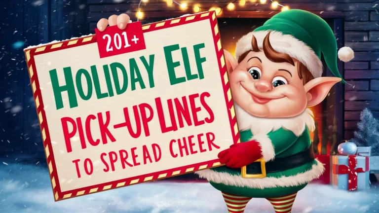 Holiday Elf Pick-Up Lines to Spread Cheer