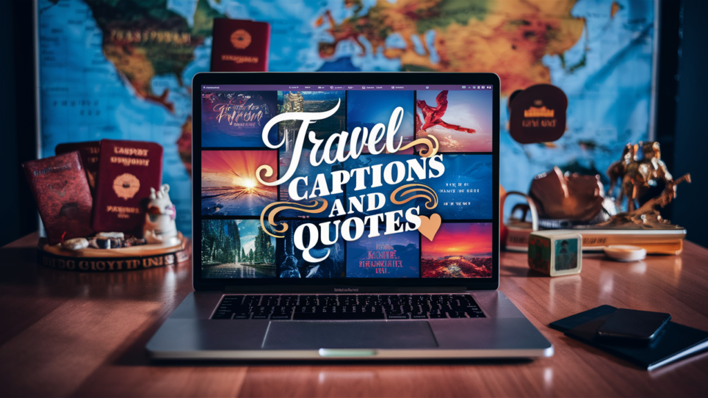 Travel Laptop Captions and Quotes