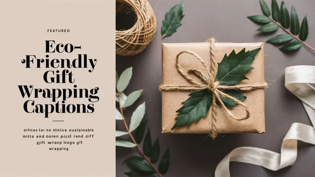 Eco-Friendly Gift Wrapping Captions