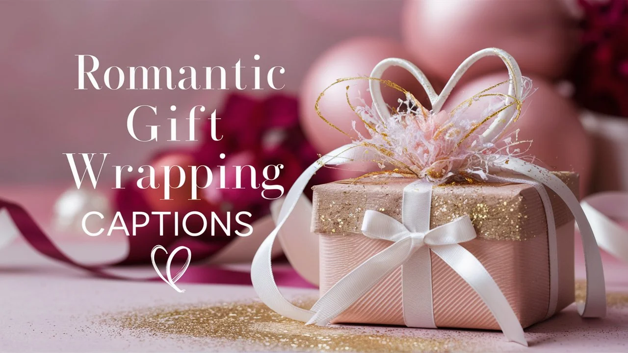 Romantic Gift Wrapping Captions